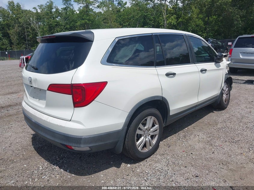 Vin: 5fnyf5h11hb033842, lot: 46156703, honda pilot lx 20174