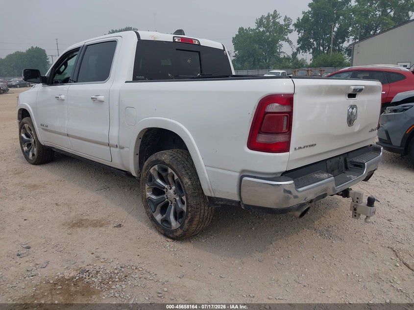 Vin: 1c6srfht3ln412217, lot: 46156736, ram 1500 limited  4x4 5'7 box 20203
