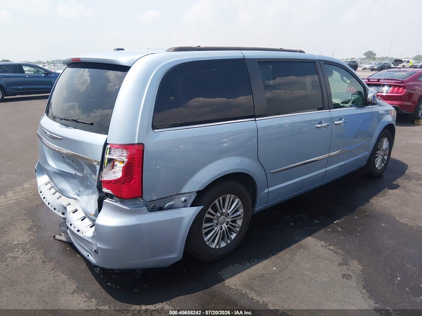 Vin: 2c4rc1cg9dr570720, lot: 46156814, chrysler town & country touring-l 20134