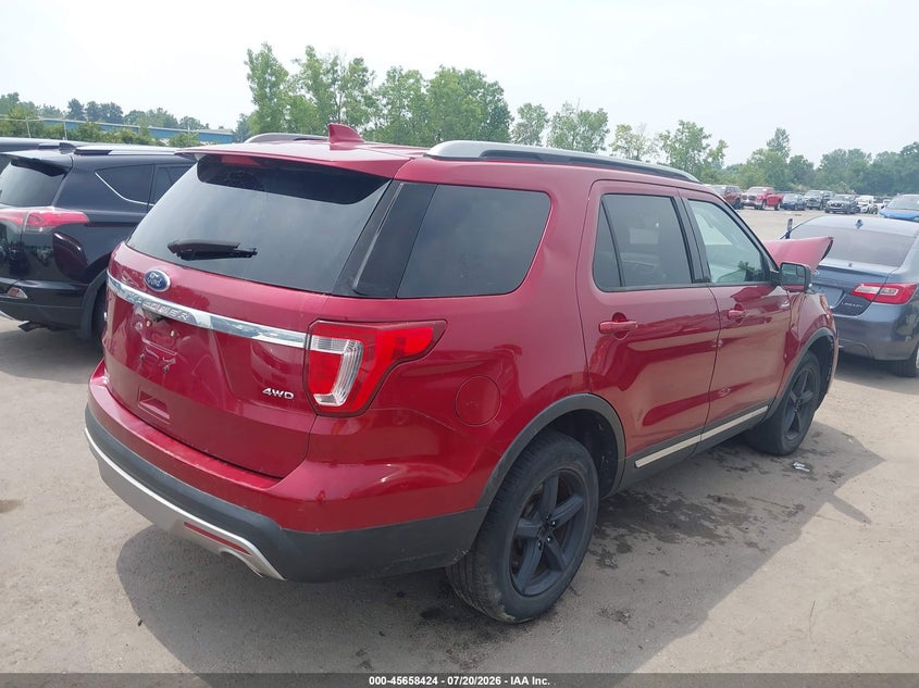 Vin: 1fm5k8d84hga67987, lot: 46156996, ford explorer xlt 20174