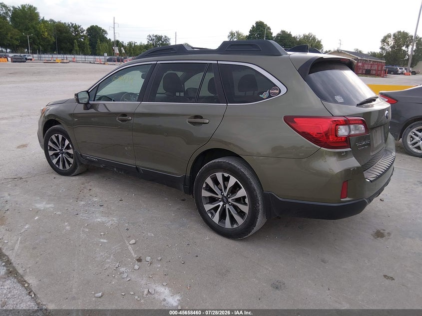 Vin: 4s4bsbnc2g3291512, lot: 46157032, subaru outback 2.5i limited 20163