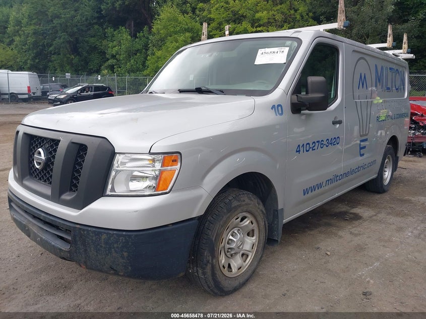Vin: 1n6bf0ky0jn801653, lot: 46157050, nissan nv cargo nv2500 hd s v6 20182