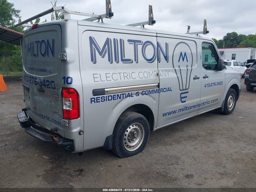 Vin: 1n6bf0ky0jn801653, lot: 46157050, nissan nv cargo nv2500 hd s v6 20184