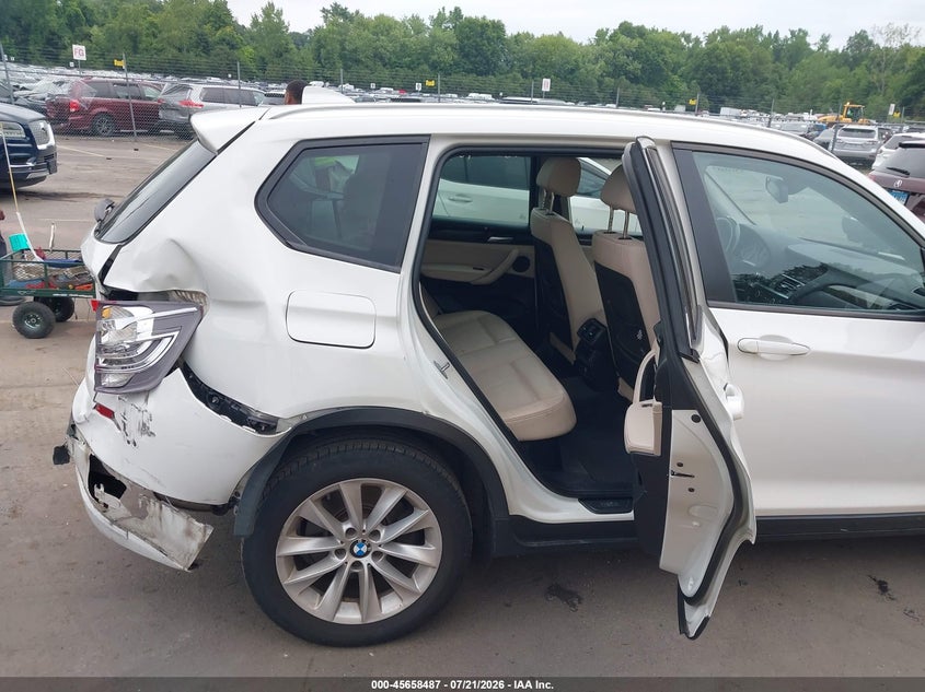 2014 BMW X3 xDrive28I VIN: 5UXWX9C55E0D19646 Lot: 45658487