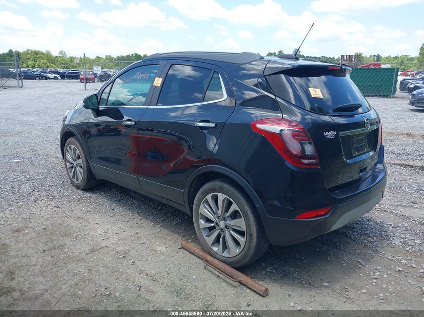 Vin: kl4cjasb4kb738772, lot: 46157152, buick encore fwd preferred 20193