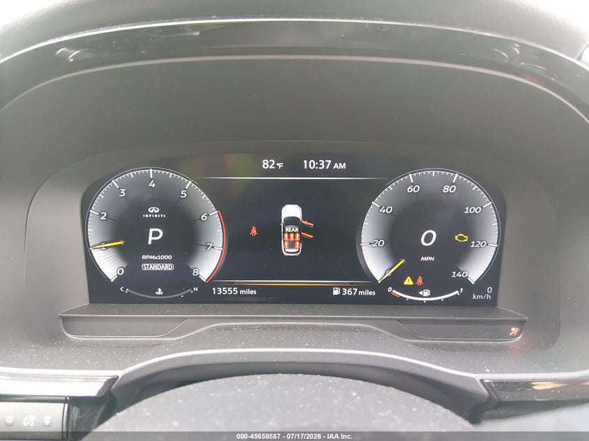 2025 Infiniti Qx60 Luxe VIN: 5N1AL1FR3SC347455 Lot: 45658587