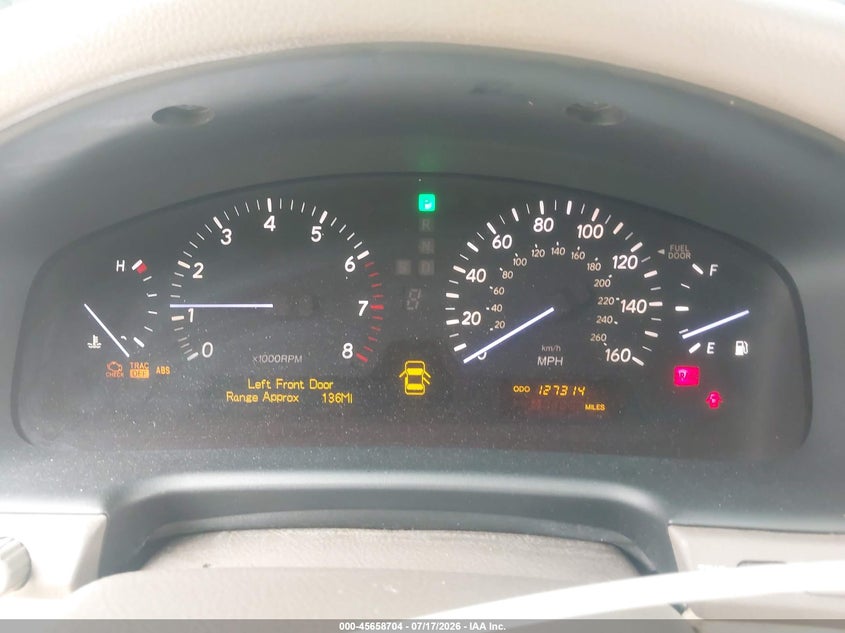 2004 Lexus Ls 430 VIN: JTHBN36F340138708 Lot: 45658704