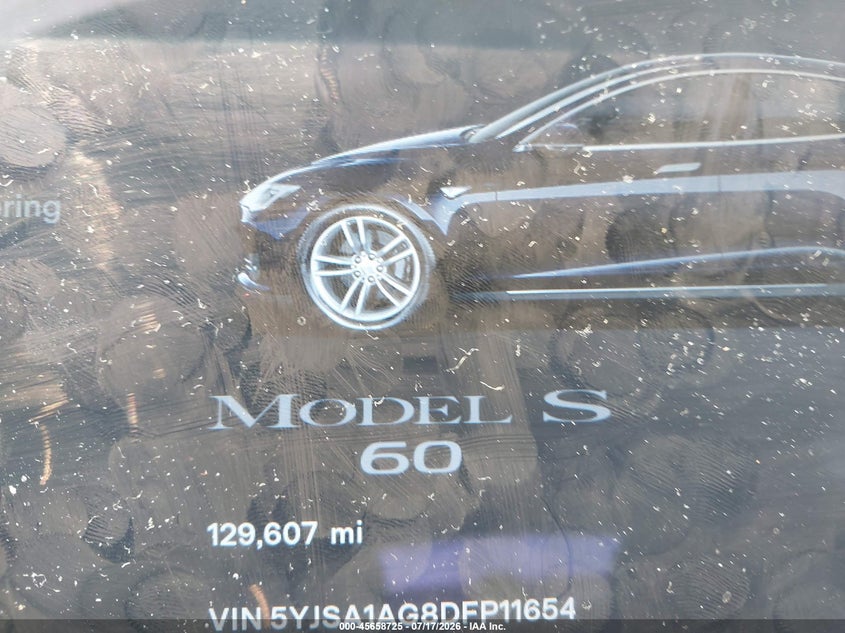 2013 Tesla Model S VIN: 5YJSA1AG8DFP11654 Lot: 45658725