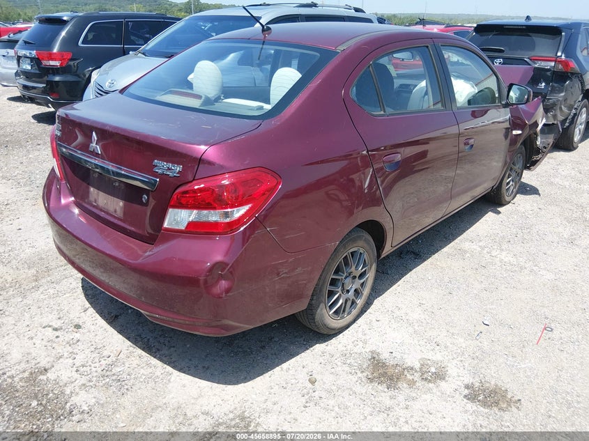 2018 Mitsubishi Mirage G4 Es VIN: ML32F3FJ4JHF10563 Lot: 45658895