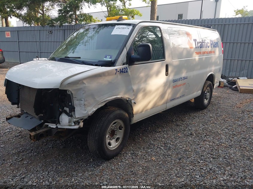 Vin: 1gcwgafp0l1193443, lot: 46157551, chevrolet express cargo rwd 2500 regular wheelbase wt 20202
