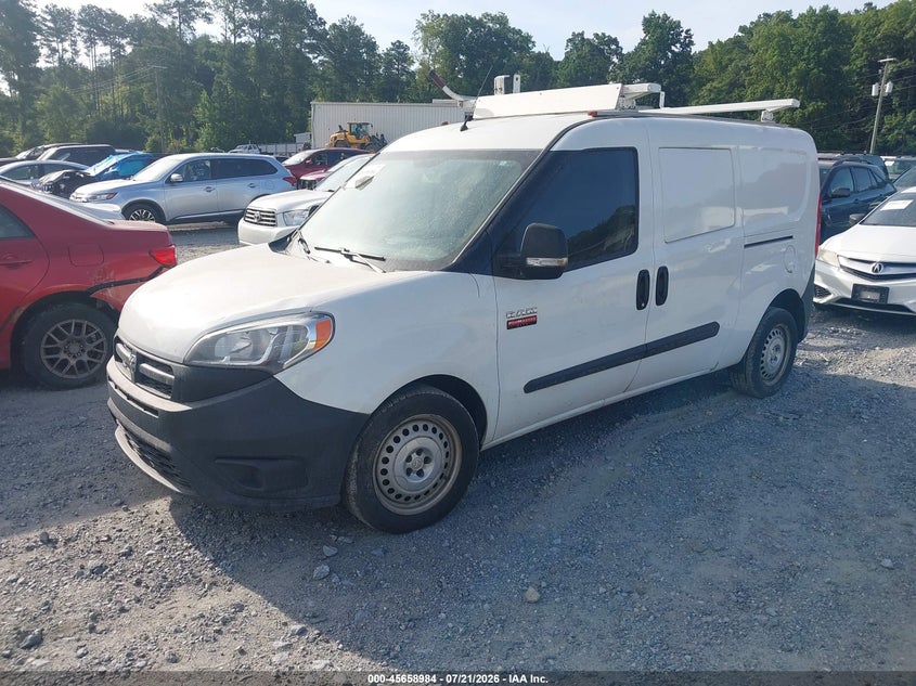 Vin: zfberfab6j6k03474, lot: 46157556, ram promaster city tradesman 20182