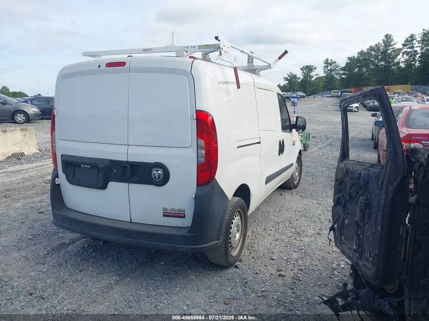 Vin: zfberfab6j6k03474, lot: 46157556, ram promaster city tradesman 20184