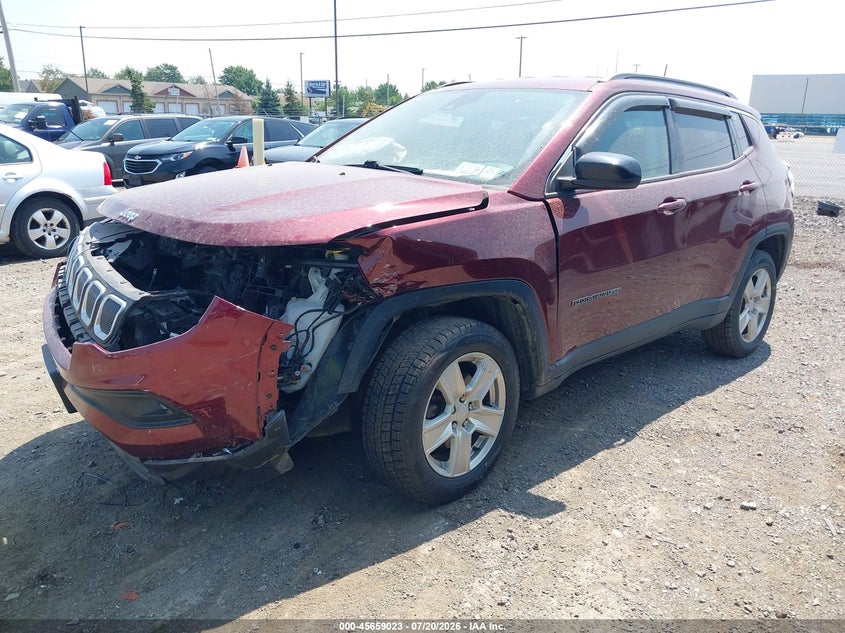 2022 Jeep Compass Latitude 4X4 VIN: 3C4NJDBB0NT101896 Lot: 45659023