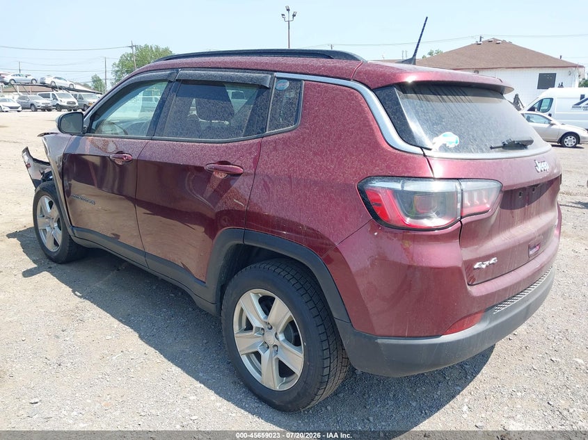 2022 Jeep Compass Latitude 4X4 VIN: 3C4NJDBB0NT101896 Lot: 45659023