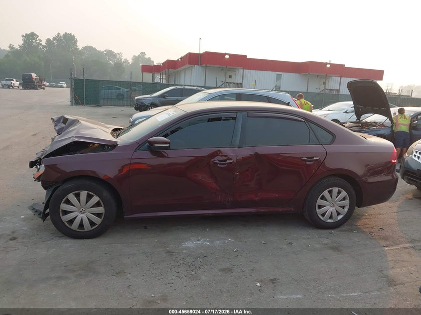 2013 Volkswagen Passat 2.5L S VIN: 1VWAP7A30DC056071 Lot: 45659024