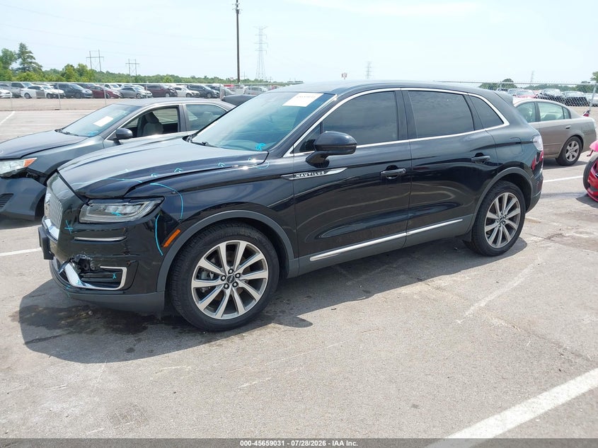 Vin: 2lmpj8k90kbl54141, lot: 46157603, lincoln nautilus select 20192