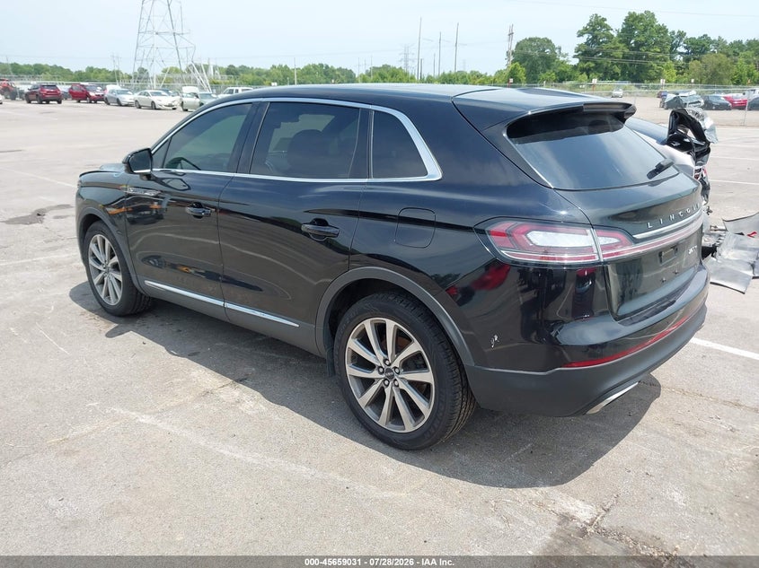 Vin: 2lmpj8k90kbl54141, lot: 46157603, lincoln nautilus select 20193