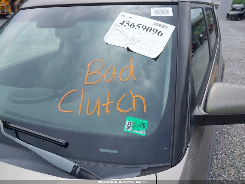 2010 Kia Soul + VIN: KNDJT2A25A7046603 Lot: 45659096