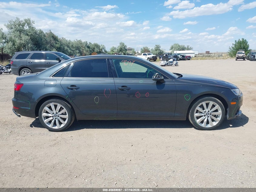 2017 Audi A4 Premium VIN: WAUGNAF40HN007834 Lot: 45659097