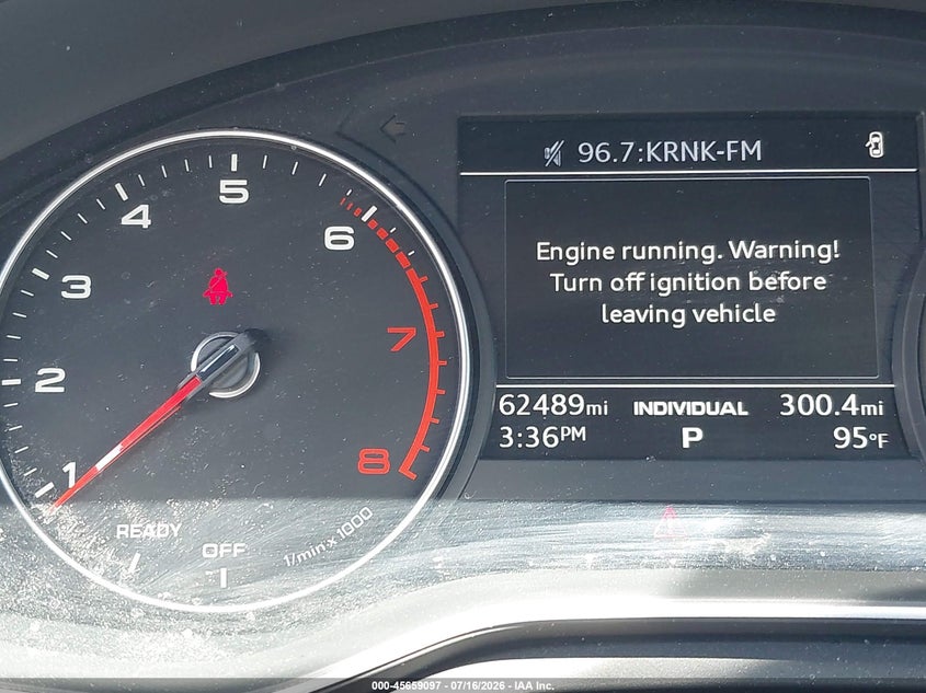 2017 Audi A4 Premium VIN: WAUGNAF40HN007834 Lot: 45659097