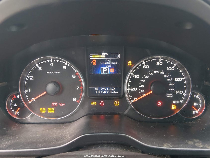 2014 SUBARU OUTBACK auction photo 7