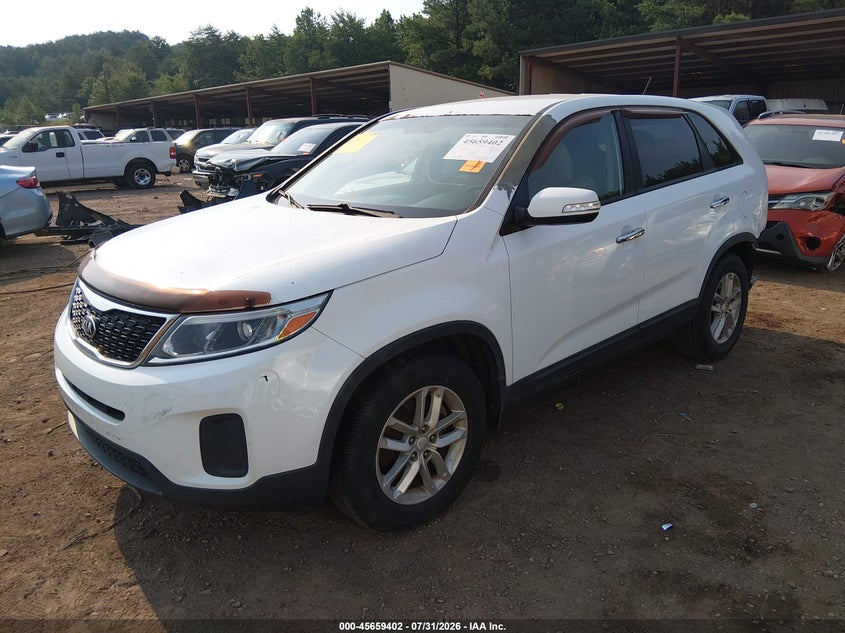 Vin: 5xykt3a60eg461253, lot: 46157974, kia sorento lx 20142