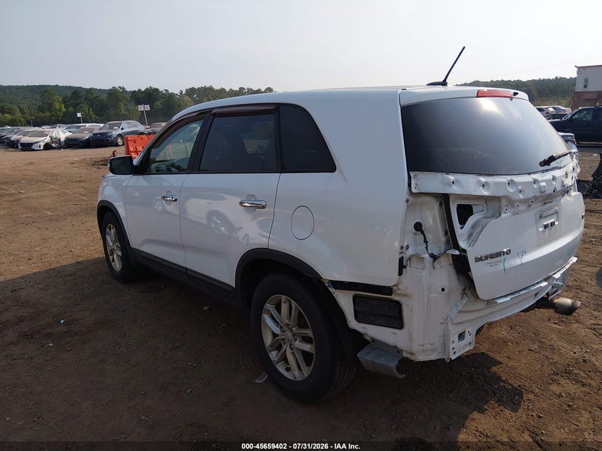 Vin: 5xykt3a60eg461253, lot: 46157974, kia sorento lx 20143