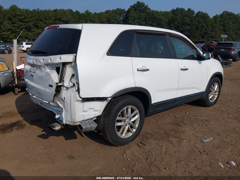 Vin: 5xykt3a60eg461253, lot: 46157974, kia sorento lx 20144