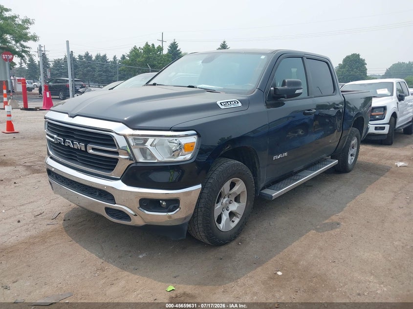 Vin: 1c6srfftxmn672117, lot: 46158203, ram 1500 big horn  4x4 5'7 box 20212