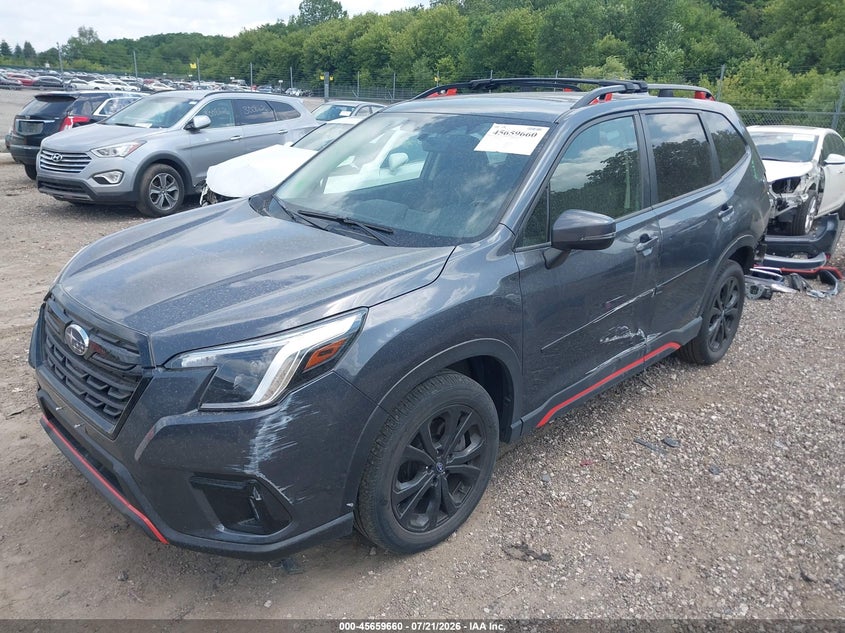 Vin: jf2skajcxnh469494, lot: 46158232, subaru forester sport 20222