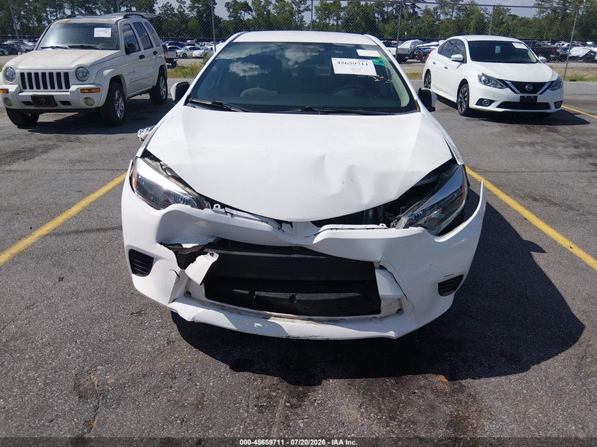 2016 Toyota Corolla Le VIN: 5YFBURHE6GP390300 Lot: 45659711