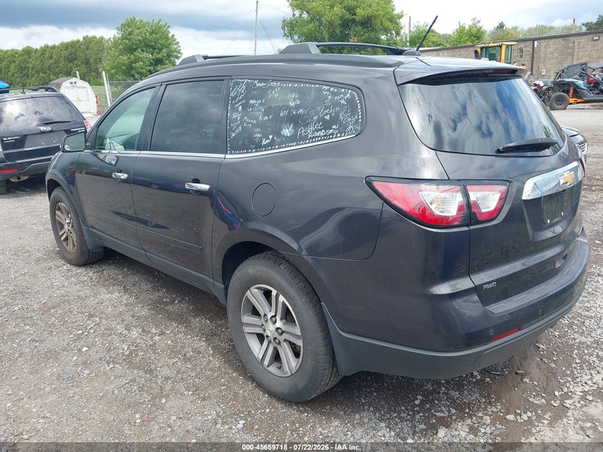 Vin: 1gnkvhkd3fj341265, lot: 46158290, chevrolet traverse lt 20153