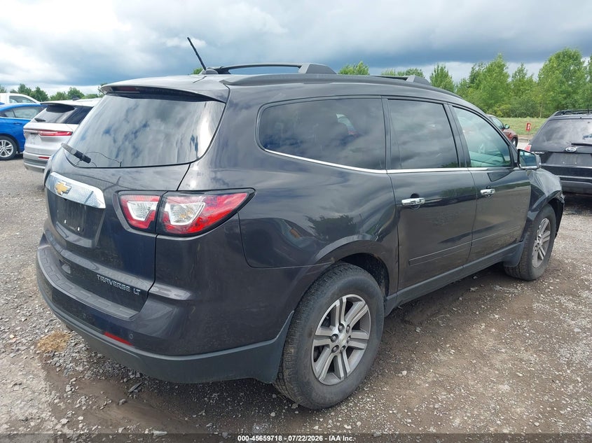 Vin: 1gnkvhkd3fj341265, lot: 46158290, chevrolet traverse lt 20154