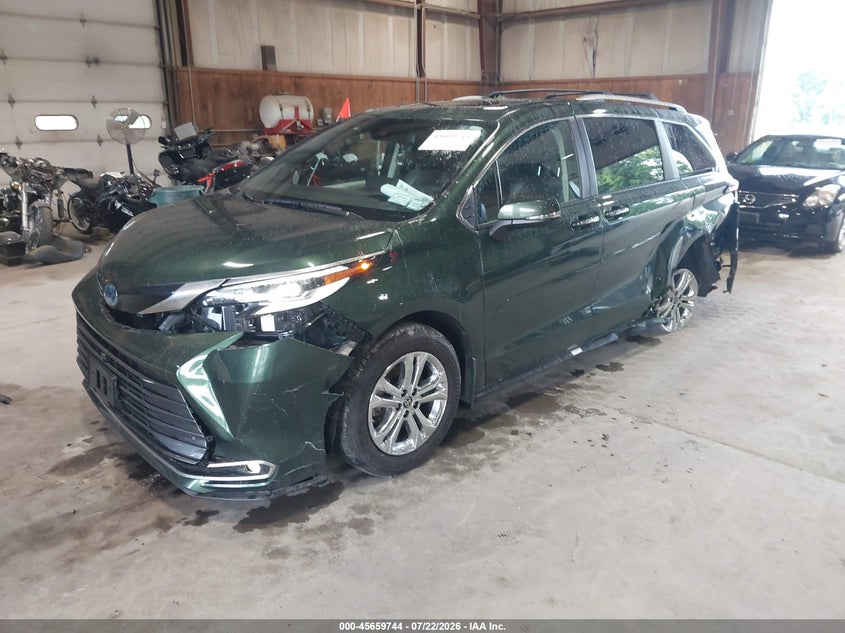 Vin: 5tdeskfc0ps079576, lot: 46158316, toyota sienna platinum 20232