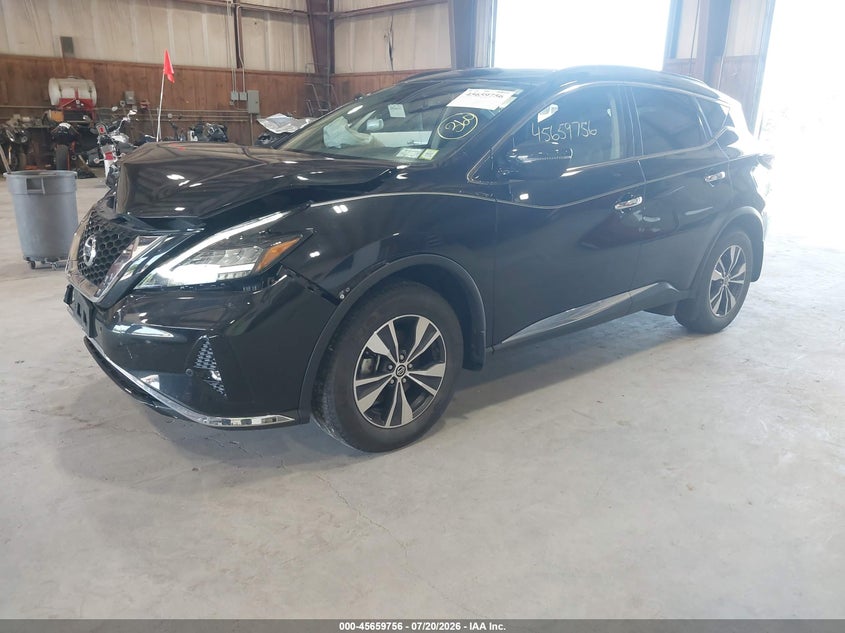 Vin: 5n1az2bs2nc115771, lot: 46158328, nissan murano sv intelligent awd 20222