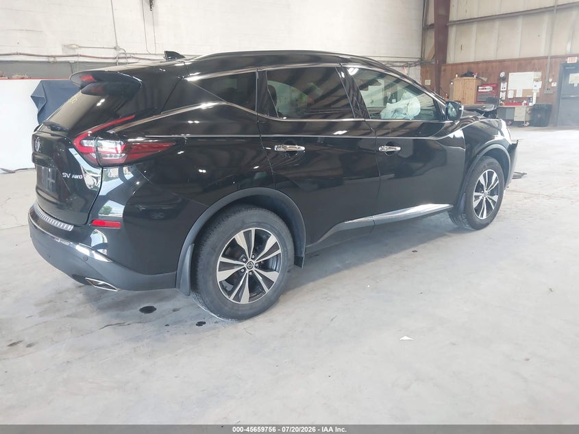 Vin: 5n1az2bs2nc115771, lot: 46158328, nissan murano sv intelligent awd 20224