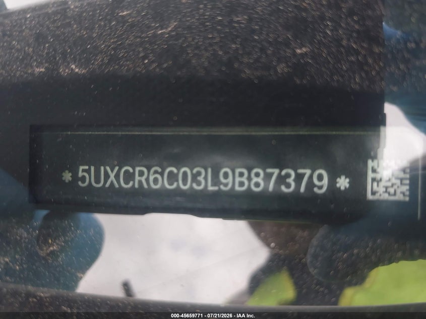2020 BMW X5 xDrive40I VIN: 5UXCR6C03L9B87379 Lot: 45659771