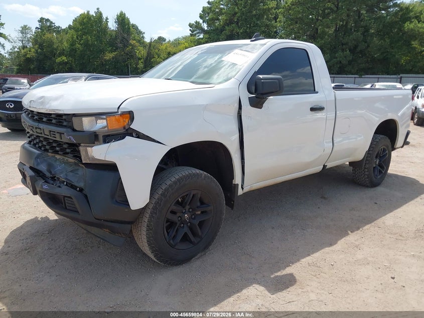 Vin: 3gcnwaek1mg370377, lot: 46158376, chevrolet silverado 1500 2wd  long bed wt 20212