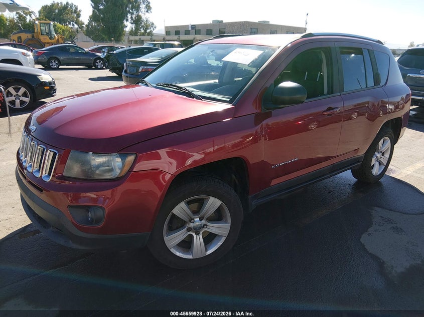 Vin: 1c4njdbb1ed505960, lot: 46158500, jeep compass sport 20142