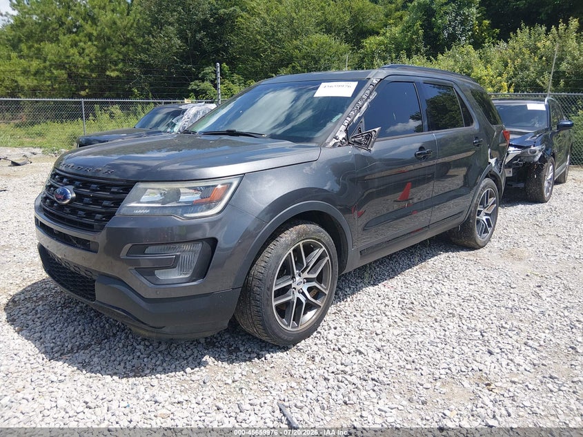 Vin: 1fm5k8gt8hga48360, lot: 46158548, ford explorer sport 20172