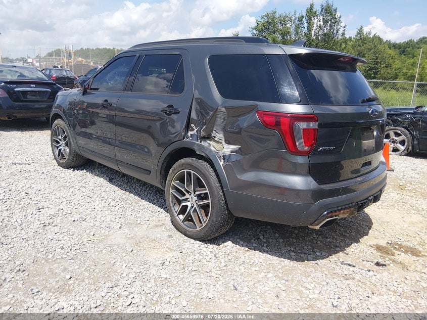 Vin: 1fm5k8gt8hga48360, lot: 46158548, ford explorer sport 20173