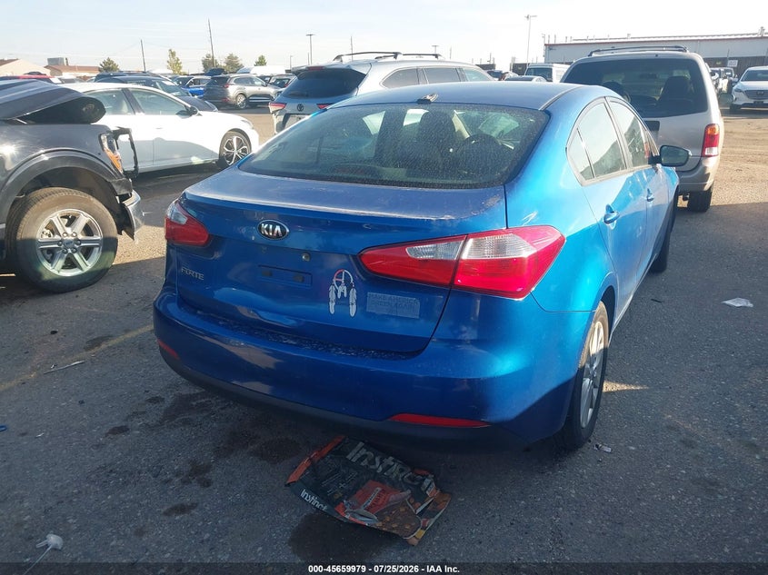 Vin: knafx4a67e5205435, lot: 46158551, kia forte lx 20144
