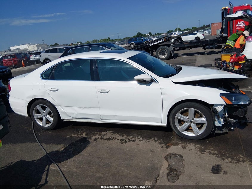 2012 Volkswagen Passat 2.5L Se VIN: 1VWBP7A31CC040786 Lot: 45660003