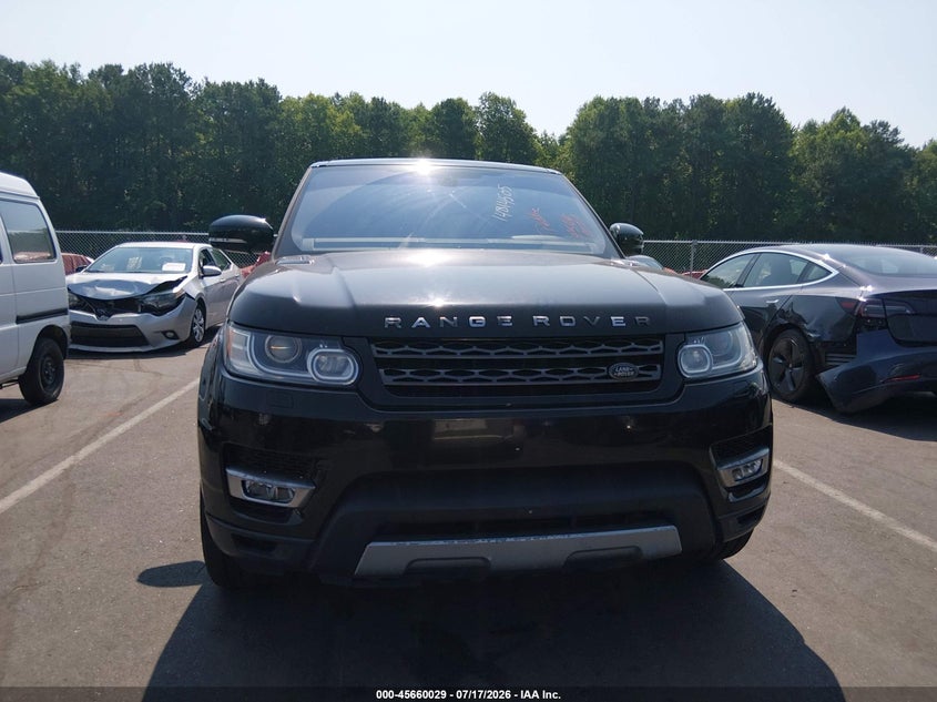 2016 Land Rover Range Rover Sport 3.0L V6 Supercharged Hse VIN: SALWR2PF8GA595683 Lot: 45660029