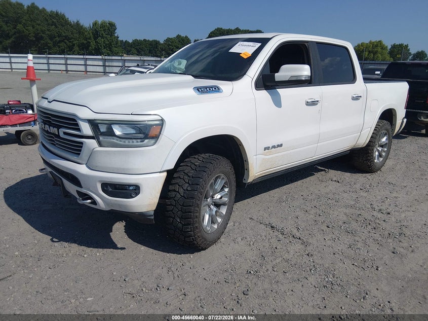 Vin: 1c6srfjt5mn822979, lot: 46158612, ram 1500 laramie  4x4 5'7 box 20212