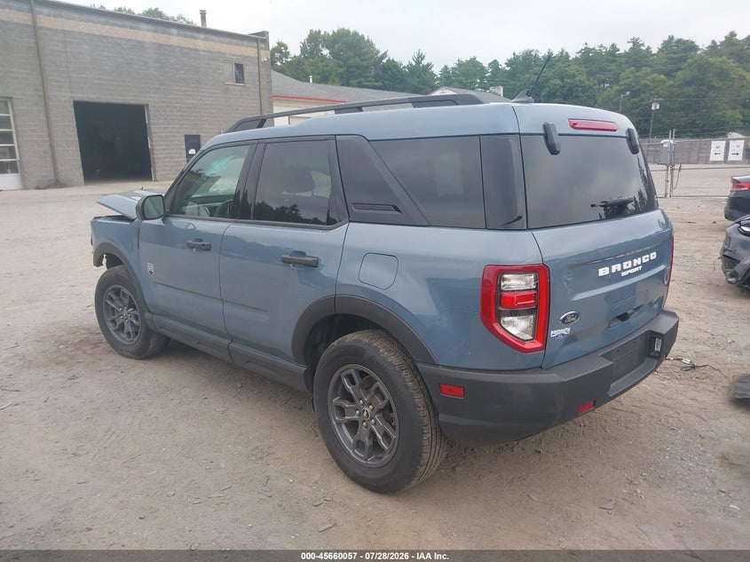 Vin: 3fmcr9b60rre45792, lot: 46158629, ford bronco sport big bend 20243