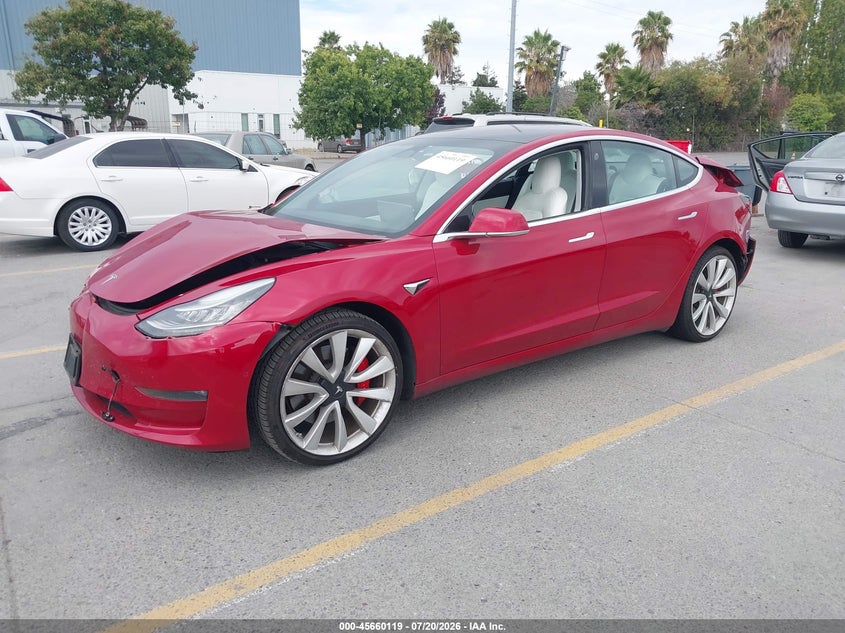 2018 Tesla Model 3 Long Range/Performance VIN: 5YJ3E1EBXJF079940 Lot: 45660119