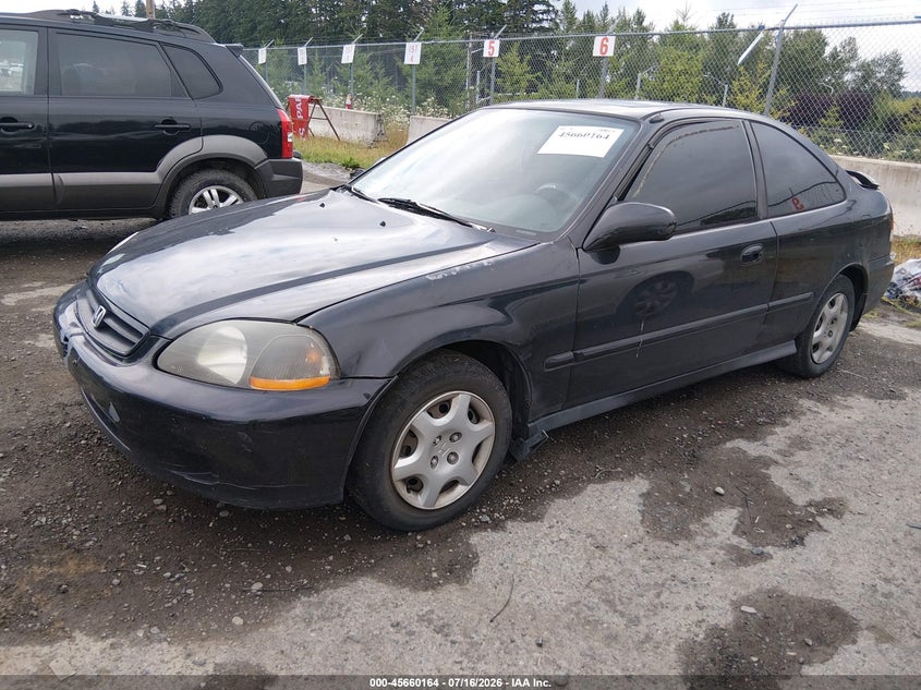 2000 Honda Civic Ex, Right Rear, IAAI, VIN 1HGEJ824XYL063975 — photo 2
