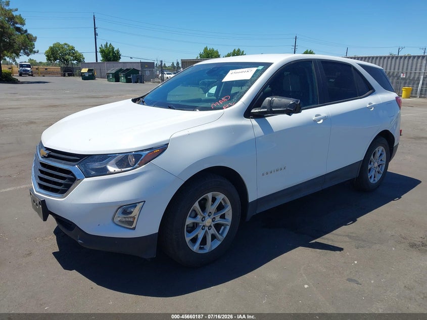 2020 Chevrolet Equinox, Удар ззаду, IAAI, VIN 3GNAXHEV4LS693503 — фото 2