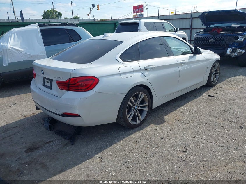 Vin: wba4j1c57kbm13372, lot: 46158772, bmw 430i gran coupe 20194